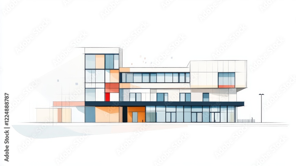 simple illustration of building, suitable for icon or symbol simple illustration of building, suitable for icon or symbol