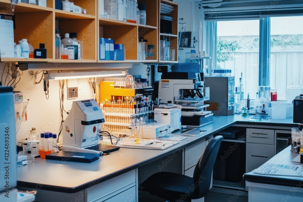 Exploring biotechnology innovations in a biohacker's garage laboratory home environment photography scientific exploration detailed viewpoint Exploring biotechnology innovations in a biohacker's garage laboratory home environment photography scientific exploration detailed viewpoint