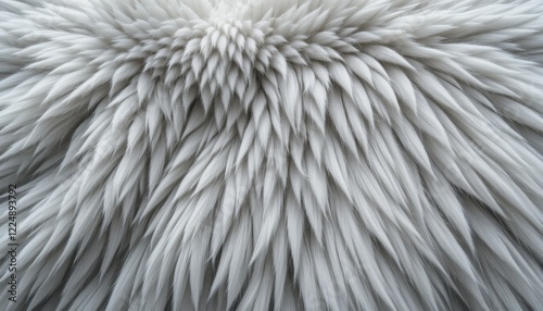 soft faux fur texture with voluminous feel 