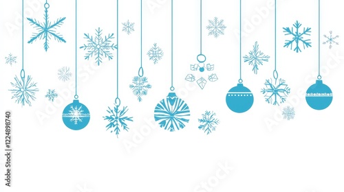 Charming Christmas card showcasing intricate winter elements.