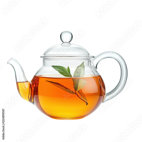 Brewing Herbal Tea Kitchen Beverage Photography Cozy Environment Side View Wellness Concept