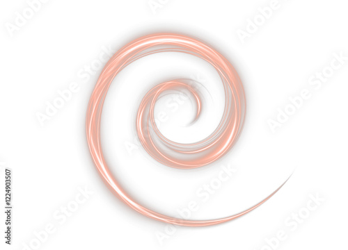 glowing orange swirl with neon flash and shimmer—ideal for PNG illustrations, energy effects, spotlights, or luxurious abstract motion designs.