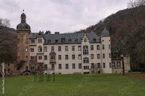 Obraz na płótnie Burg Namedy bei Andernach am Rhein w salonie