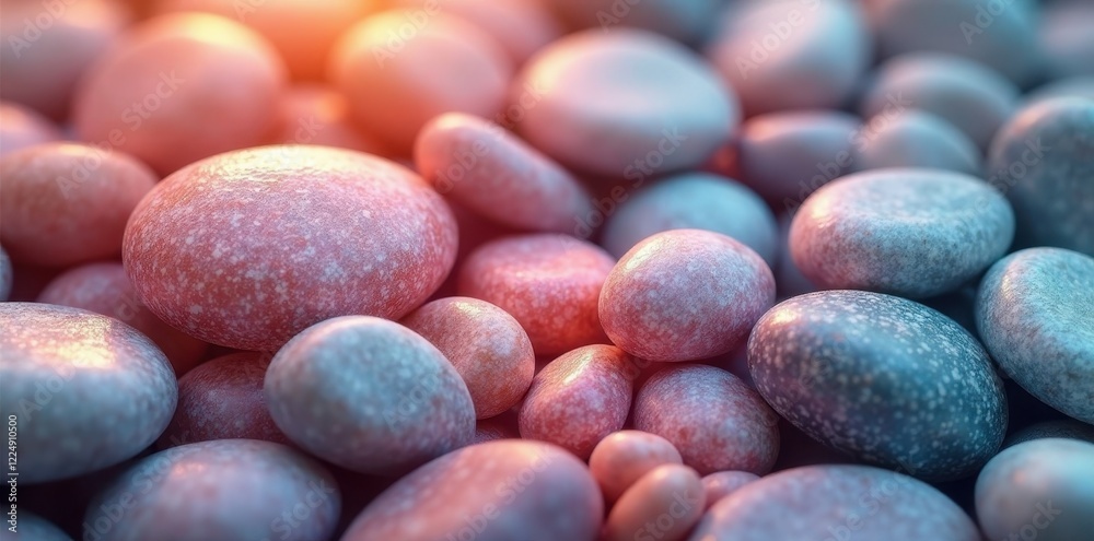 Smooth, Textured Stones in Warm and Cool Hues A Close-Up Study of Natural Forms Smooth, Textured Stones in Warm and Cool Hues A Close-Up Study of Natural Forms