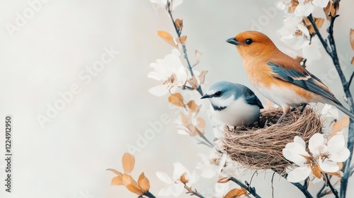Valentine Nature's Monogamy Birds and Nesting