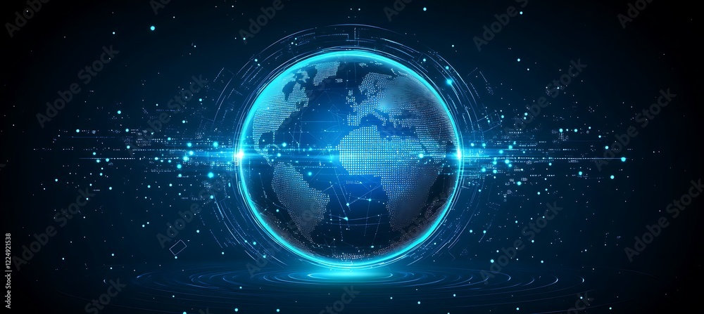 Obraz premium Abstract earth background. Modern Communication concept