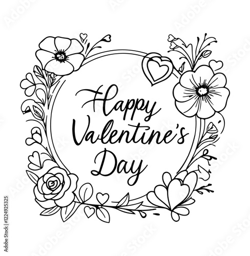 Happy Valentine's Day. Vector illustration