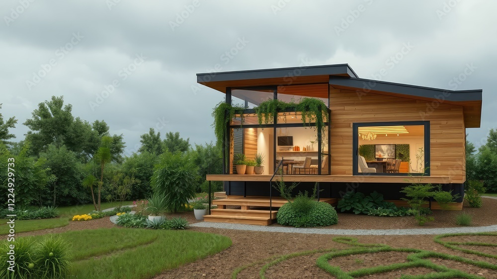 Visualize a sustainable home , house in the park, Sustainable images, Visualize a sustainable home , house in the park, Sustainable images,