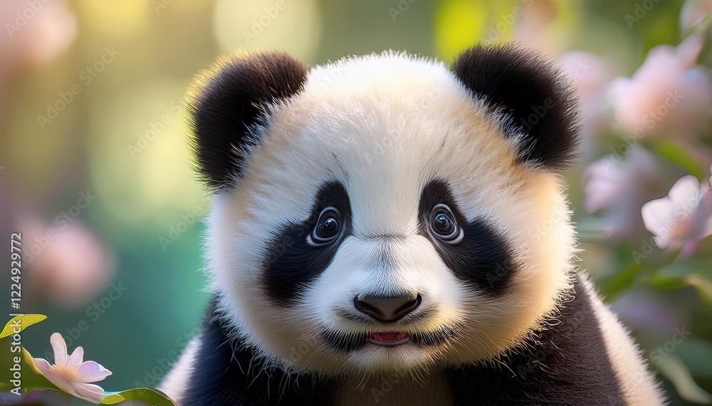 Obraz premium panda closeup