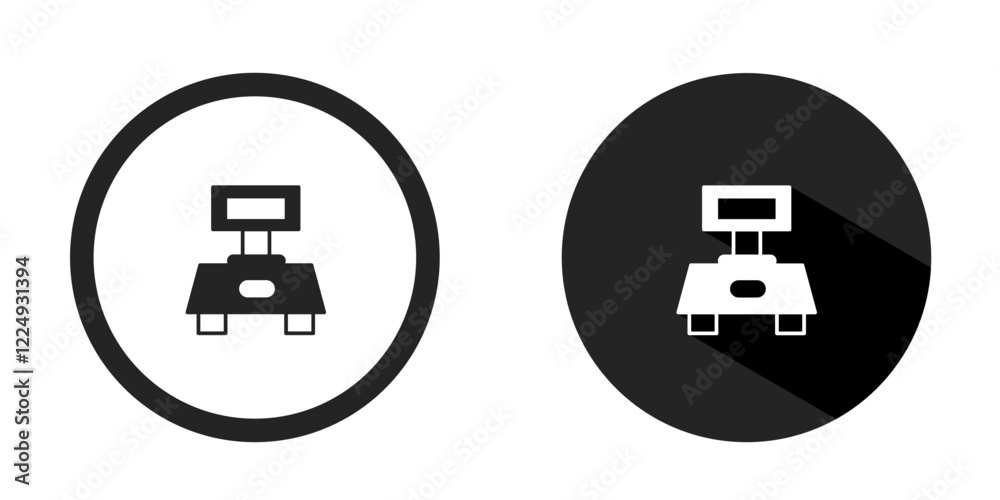 Digital scales icon. Digital scales icon vector design black color. Stock vector. Digital scales icon. Digital scales icon vector design black color. Stock vector.