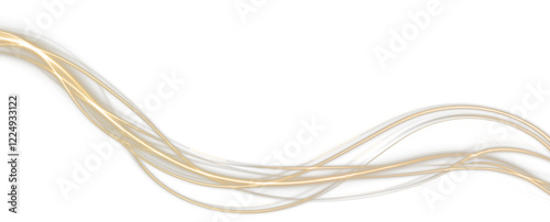 dynamic golden swirl of glowing lines and twirls—ideal for energy-themed, futuristic, or magical designs with a bright, elegant, and powerful visual effect.