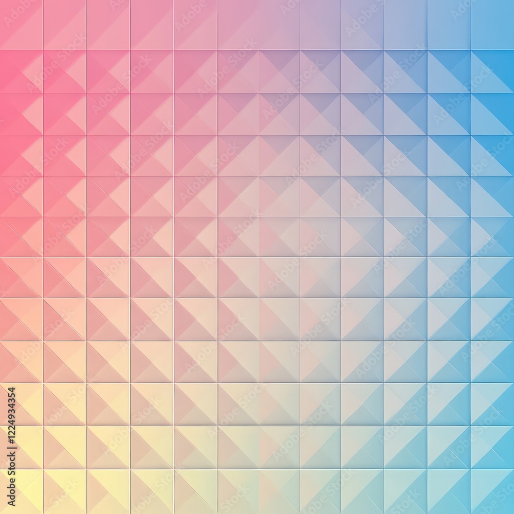 Fototapeta premium Pastel Gradient Square Tile Design.