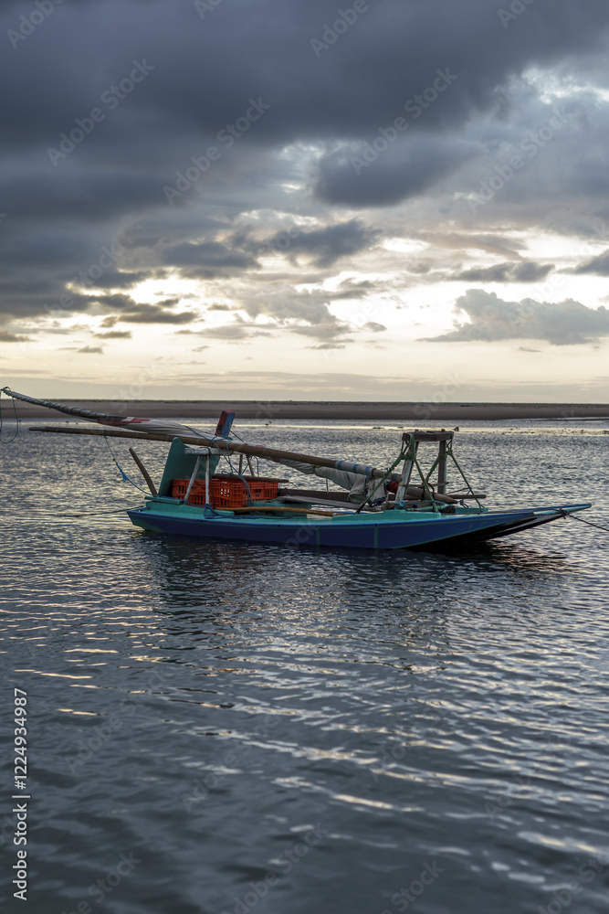 Fototapeta premium boat on the beach