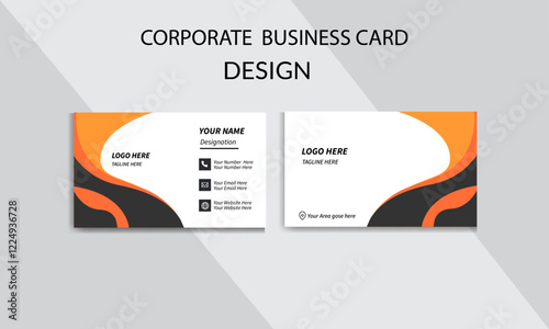 creative and modern business card template. corporate visiting card. personal card. new business card design. professional business card template. double sided business card design.	