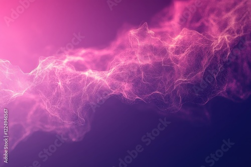 Ethereal Abstract Background with Purple and Pink Shades and Soft Light Effects