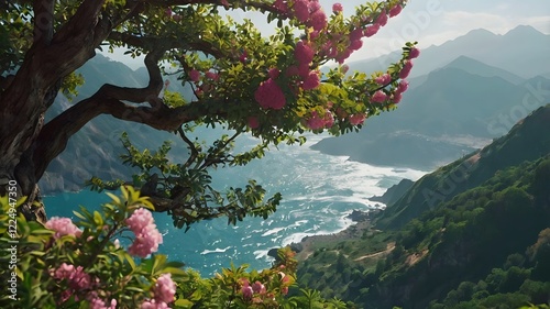 Fototapeta Naklejka Na Ścianę i Meble -  bird in the mountains