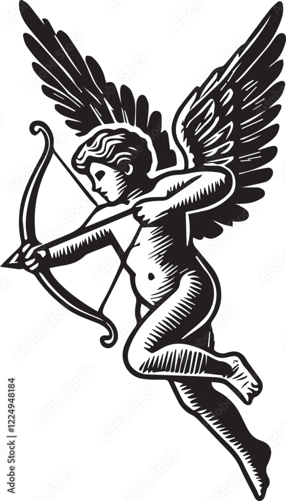 Fototapeta premium Cupid's arrow vector