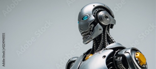 Robotic toy portrayal showcasing advanced machinery elements tech-focused photo