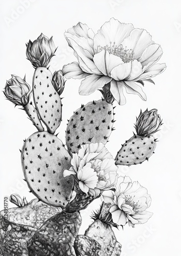 Cactus Flower Coloring Pages