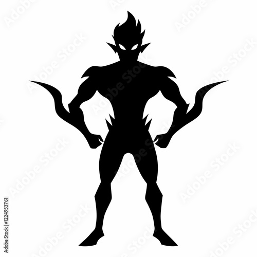 Wallpaper Mural Silhouette vector design of a warrior Torontodigital.ca