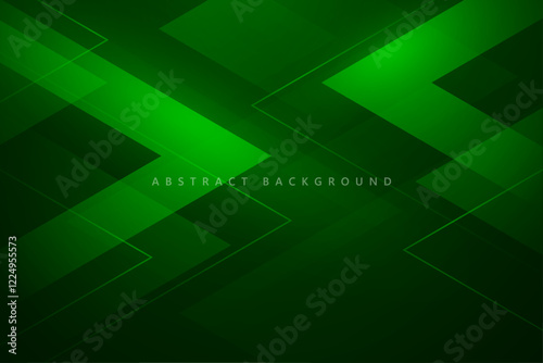 abstract green arrow pattern transparent shiny on dark background