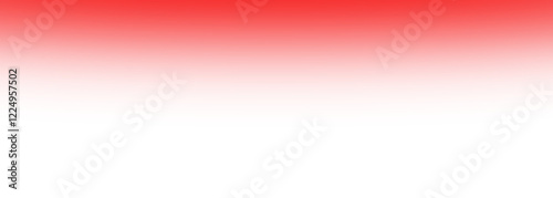 Red blur shadow overlay effect isolated on white. Red gradient transparent. Blurred shade soft edge. Horizontal shadow for design elements, card, flyer, banner, decoration, poster. PNG