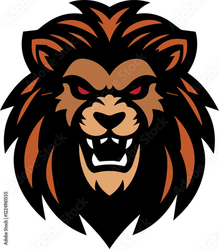Fierce Lion Mascot Logo Icons – Powerful and Aggressive Vector Illustration