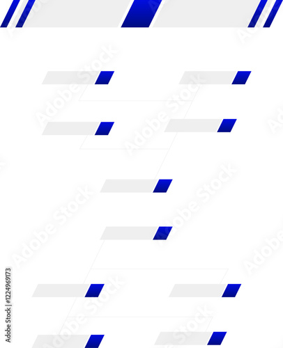 Sport game contest stage layout, double elimination bracket board chart against transparent background, with copy space. Concept of sport, information, tournament.