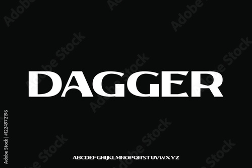Display alphabet font vector design suitable for headline, logo, poster, magazine and many more