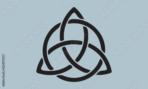 Celtic Knot  Silhouette illustration  ;illustration, vector, celtic knot, celtic style, in silhouette, pattern, green color, luck, no people, clover, celtic cross, irish culture, st. patrick's day, cl