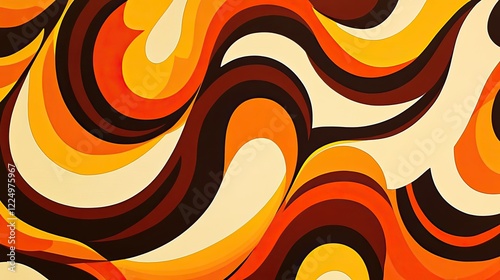 Groovy Retro Abstract Pattern Design