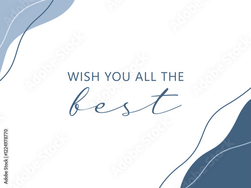 Wish you all the best card abstract

