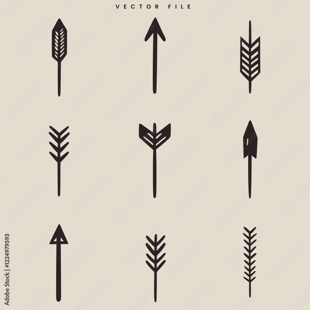 Vector Icons for Arrows in Different Directions Vector Icons for Arrows in Different Directions