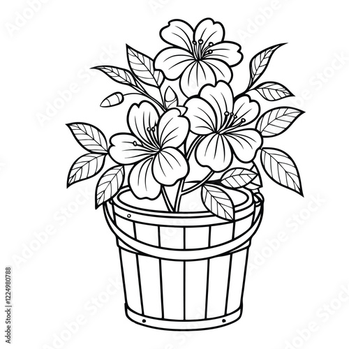  coloring pages of a delicate bell-shaped flower, flower, Art & Illustration