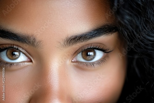 A breathtaking close-up shot focusing on expressive eyes that reflect depth, emotion, and the beauty of human connection, embodying a spirit of introspection and thoughtfulness.