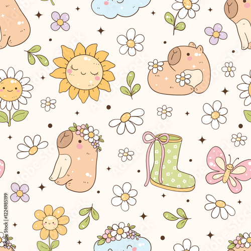 Cute Capybara Sticker, Planner 