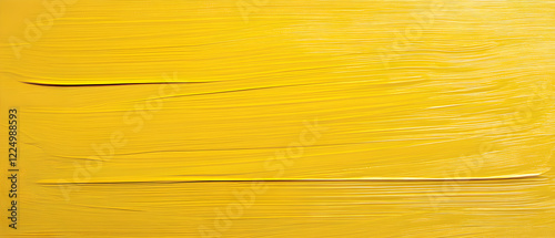 The yellow background is applied horizontally with a brush, showing only slight brush marks.