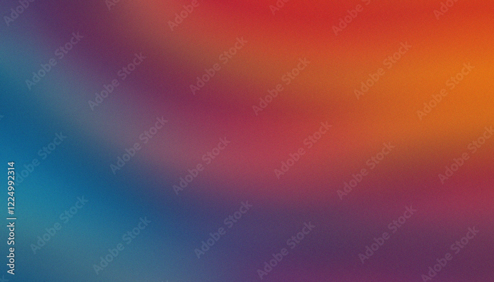 Obraz premium Retro wave grain gradient background with noise texture creates nostalgic 70s look, vintage aesthetic, perfect for poster design, banner template, web header, or creative digital layout
