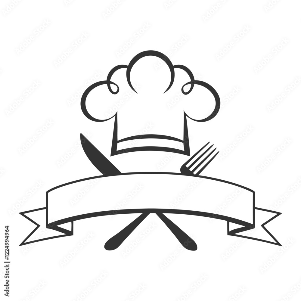 Minimalist Kitchen Logo icon vector Design. Minimalist Kitchen Logo icon vector Design.