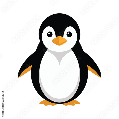 penguin vector, vector and illustration, vector style