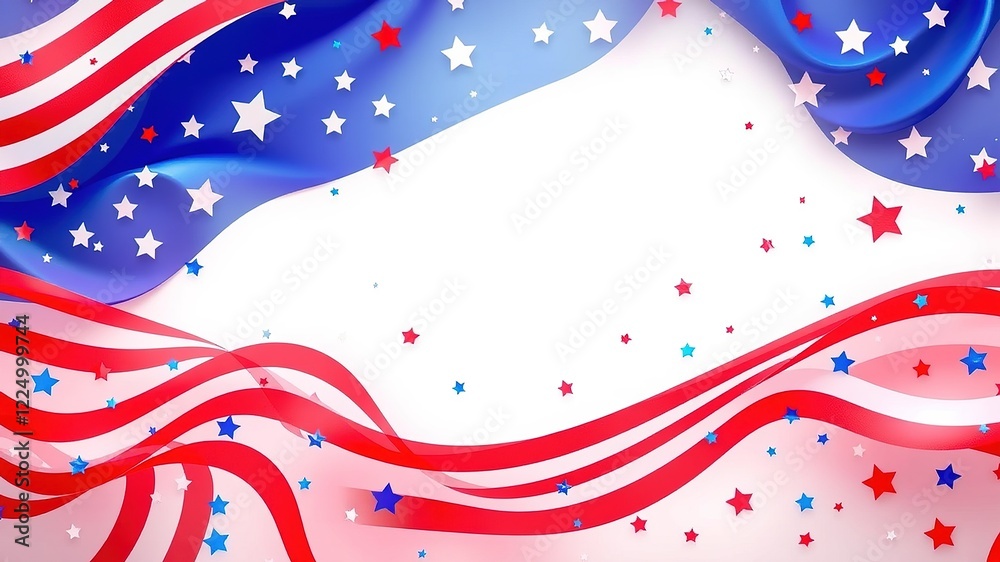 Obraz premium Labor Day Abstract Patterns - Festive Celebration Visuals