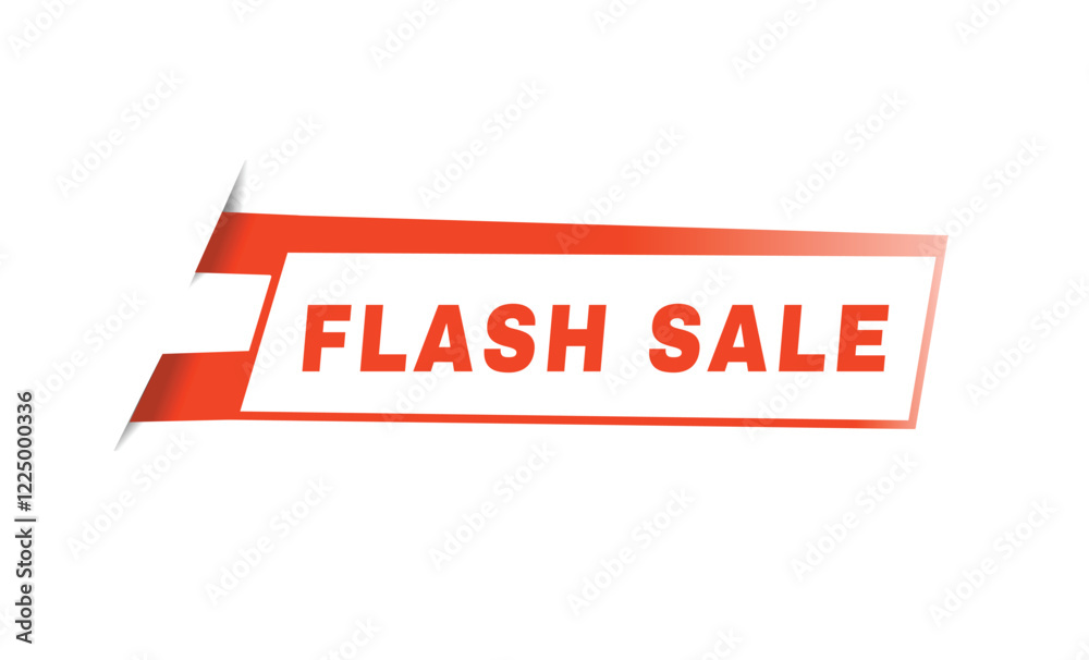 Flash sale label flat design template or banner element. vector on for announcement. Flash sale label flat design template or banner element. vector on for announcement.