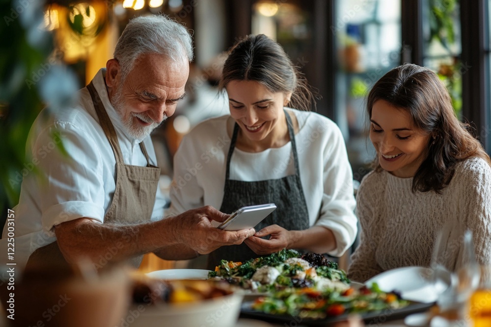 elderly couple learning to use a digital wallet app elderly couple learning to use a digital wallet app