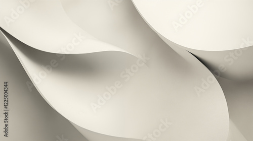 A futuristic abstract design with curved lines on a gray paper background, featuring a light, digital texture, ideal for business or technology-themed wallpaper