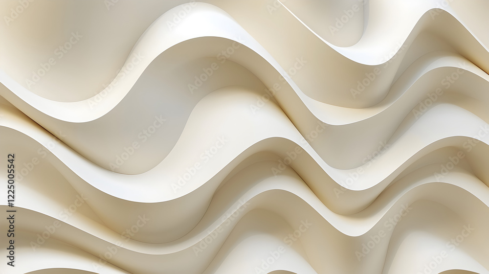 Abstract wavy pattern in soft white tones, creating a smooth, flowing texture. Abstract wavy pattern in soft white tones, creating a smooth, flowing texture.