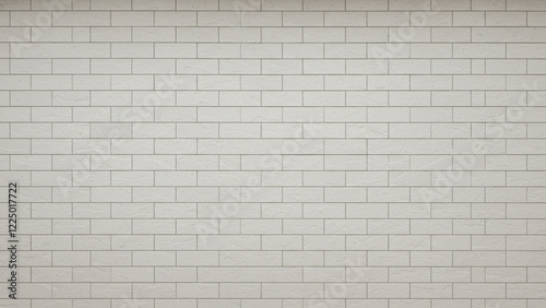 A seamless pattern featuring a wide background of white light brick subway tiles, creating a textured wall effect suitable for banners and panoramic displays