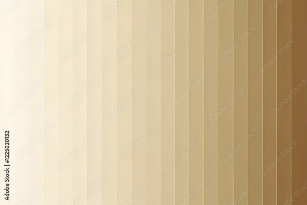 Obraz premium Beige Vertical Stripes Gradient: A subtle and elegant background featuring vertical stripes that transition seamlessly from light beige to a deeper, richer tone. The gradient creates a smooth.