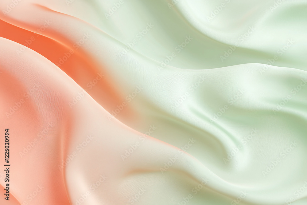 Fototapeta premium Soft flowing fabric in pastel colors creating a serene background for elegant design projects
