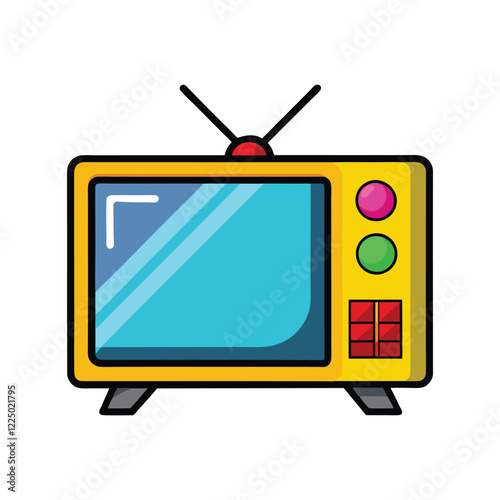 television vector, vector and illustration, vector style