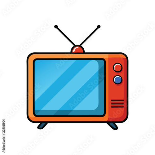 television vector, vector and illustration, vector style